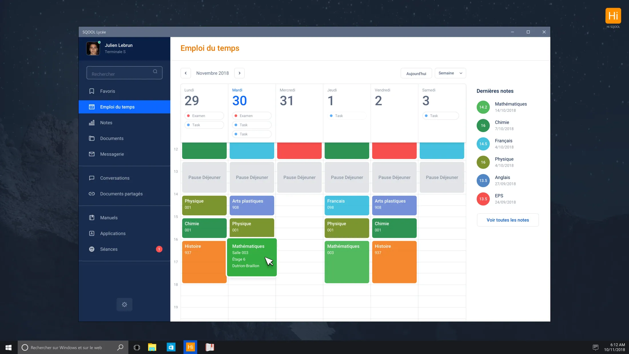Hi-SQOOL Dashboard